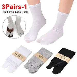 Vrouwen sokken Japanse unisex zomervezel twee vinger flip flop sandaal split teen tabi nin ja geta deodorant ademende lange sok