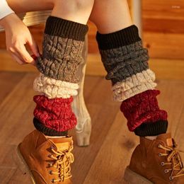 Chaussettes japonaises chaudes en laine pour femmes, couvre-jambes, veste à poils, mode automne et hiver, bottes amples pour femmes