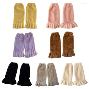 Femmes Chaussettes JK Girls Harajuku Boot Cuffs Japanese Warm Solid Color Drop