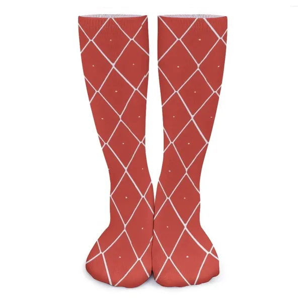 Chaussettes Jojos Bizzare Adventures Guido Mista pour femmes et hommes, bas rouges rétro, antidérapants, motif d'escalade de qualité, automne