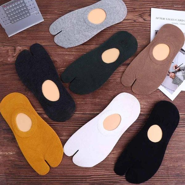 Chaussettes de femmes kimono tongs hommes coton coton style japonais hosiery toe tube court deux doigts