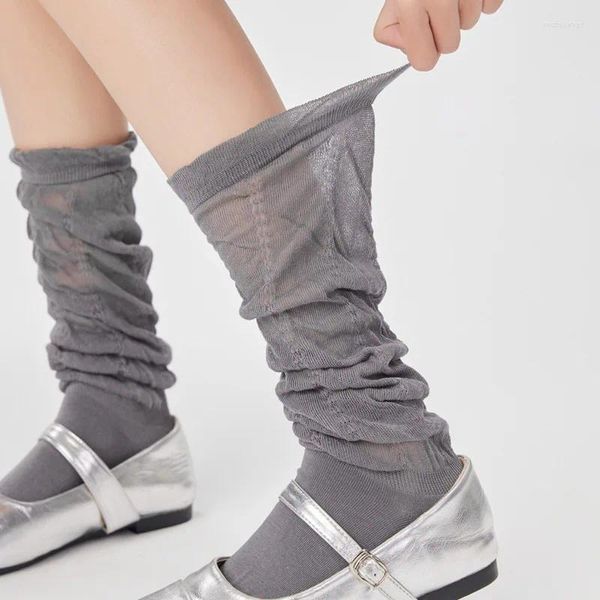 Chaussettes de lacets en dentelle de dentelle Ballet Foot Foot Foot Foot's Summer Bow Loose Loose White Legher Sexe Sexe Sexe