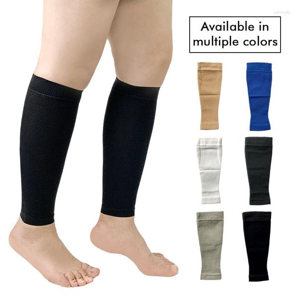 Chaussettes Femme Legbeauty Sport Compression Calf Sleeves 6 Couleur 20-30mmHg Leg Pressure Sock Running Cycling Warmers Protection Support