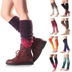 Calcetines de mujer Lolita japonés largo cálido invierno tejido pie cubierta crochet rodilla bota puños Beenwarmers