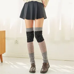 Vrouwensokken Lolita Long Knited Warm Foot Cover Arm Warmer Ladies Autumn Winter Crochet Boot Cuffs