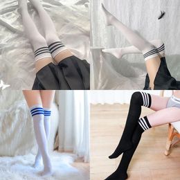 Femmes chaussettes longues bas d'été de genou mince filles japonaises anime jk sous-vêtements sexy femme lingerie pour le corps plein