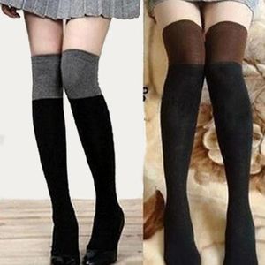 Vrouwen sokken lange kousen panty panty highs kousen high colour gematcht boven knie mode all-match thermische leggings