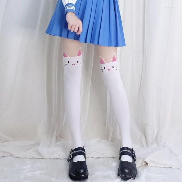 Chaussettes femmes belle fille douce Lolita printemps/été bas d'école mince collants en soie à l'épreuve des crochets sur le bas