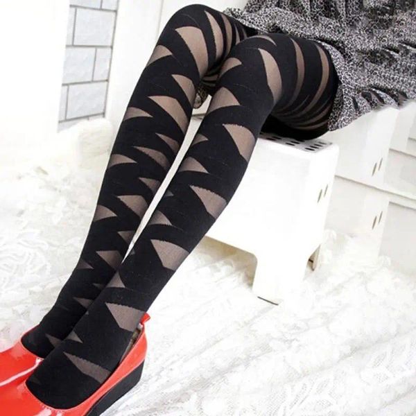 Collants à pieds en Nylon imprimés pour femmes, bas élastiques pour femmes, Costume de fête de Festival, accessoires de Cosplay T8NB