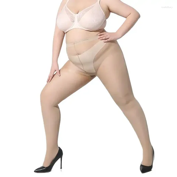 Calcetines de mujer talla grande pantimedias estiradas sexy medias de nylon ultra grandes medias de niña