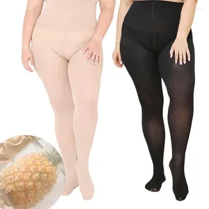 Chaussettes de femmes plus taille collants super élastiques bassages de corps corps cantyhose anti-UV 30D Stockage serré sexy sous-vêtements