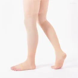 Vrouwen sokken drukverlichting veelzijdige één size fits all dynamische compressie poot mouwen dijhoge atletische slijtage premium kwaliteit