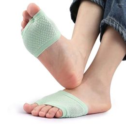 Vrouwelijke sokken voorkomen slijtage halve palmondersteuning voorvoet comfortvulling bootelasticiteit korte twee tenen splitter