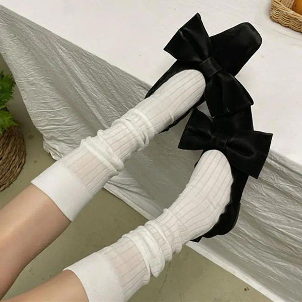 Chaussettes rétro à rayures pour femmes, Tube moyen JK polyvalent, haute beauté, Style collège, Lolita, bas Sexy pour filles, mollet