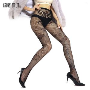 Vrouwen Sokken Sexy Netkousen Vlinder Mesh Panty Jacquard Hol Zwarte Erotische Lingerie Collant Porno Panty