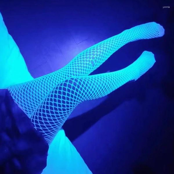 Femmes chaussettes sexy les bas de poisson lumineux