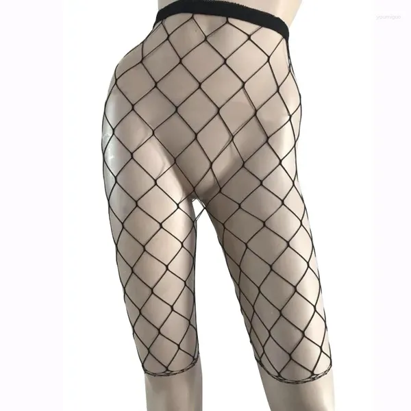 Femmes chaussettes sexy cantyhose en maille de poissonnage en nylon mi-longueurs genoux bas bas bas de lingerie de lingerie