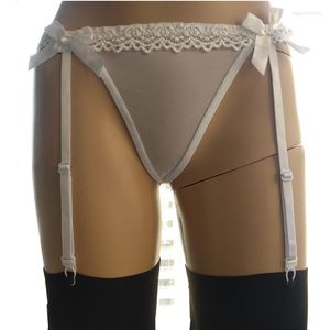 Chaussettes Femme Sexy Velvet 4-Strap Shaper Jarretière Bretelles Pour Bas/Lingerie (Jarretière Vendue Séparément Des Bas)