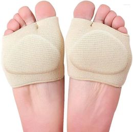 Chaussettes en Silicone pour femmes, coussinets de Support, demi-ampoules, callosités en Gel, métatarsien, empêche l'oignon de l'avant-pied, manchon de coussin