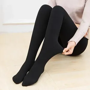 Mujeres calcetines de seda Efecto de pantyes delgadas medias de piel de pantimedias medias de calcetín otoñales