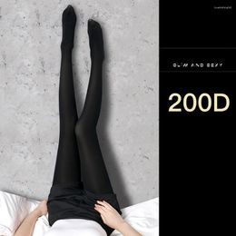 Femmes chaussettes de soie collants de collants hosiery bases noirs respirants minces voir à travers des leggings ultra-minces anti-hook