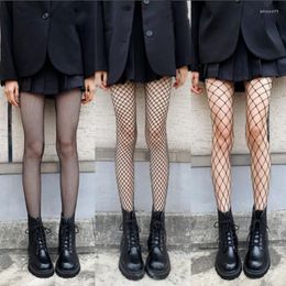 Femmes chaussettes spcity matures bas pour femmes vintage sexy fishnet gothique collants transparents femme transparent pour lolita jk fille vêtements