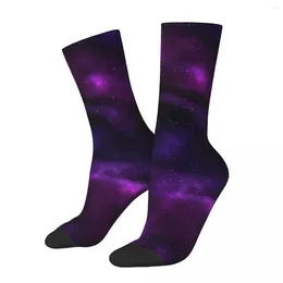 Femmes chaussettes Spiral Galaxy Sky Stockings Star Cluster Imprimé médium Soft Modern Automne Cadeau Anti Skid Antid Printed