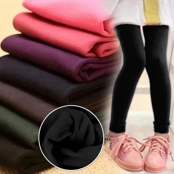 Calcetines de mujer primavera otoño niñas terciopelo grueso cálido Leggings pantalones de algodón pantimedias medias casuales niños de 3 a 12 años