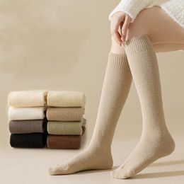 Mujeres calcetines primavera estilo universitario japonés ternero lindo peinador de algodón medio tubo de medio damas sokken simplicidad kawaii femenina kaos