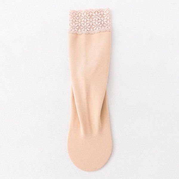 Femmes chaussettes positionner les femmes d'automne hiver chaude tas de dentelle épaissie du tube de lune en vrac paquet long