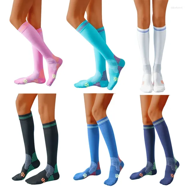 Chaussettes unisexes pour femmes, numéro de basket-ball, sport, genou, serviette épaisse, bas, cyclisme, course à pied, enfant, adulte, homme