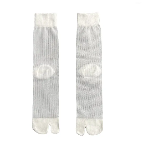 Chaussettes féminines unisex s geta mèche en nylon japonais deux orteils tabi
