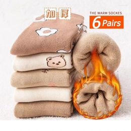 Femmes chaussettes Urgot Marque mignon dessin animé de haute qualité imprimement des dames coton sports automne tube d'hiver en peluche