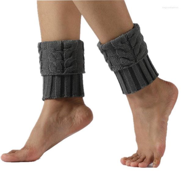 Chaussettes pour femmes Couvercle de jambe de laine chaude Leggings à bottes en tricot