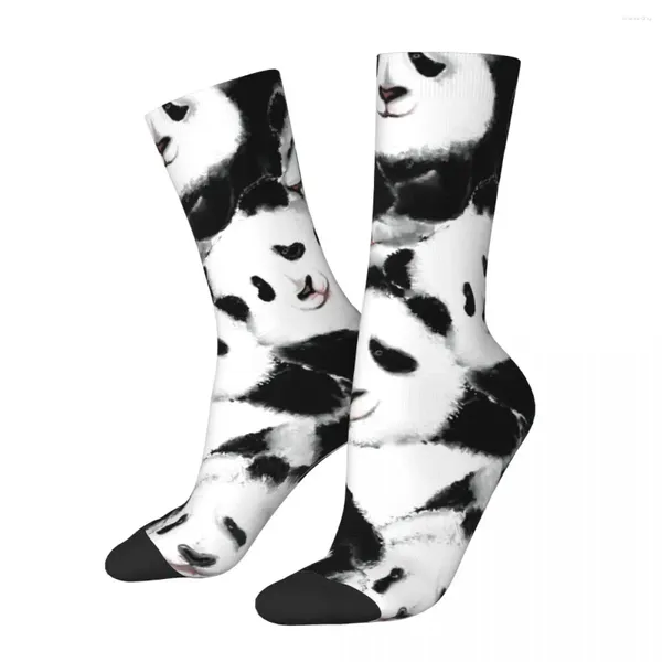 Femmes chaussettes aquarelle Panda basses hommes mignons animaux imprimement qualité kawaii skateboard