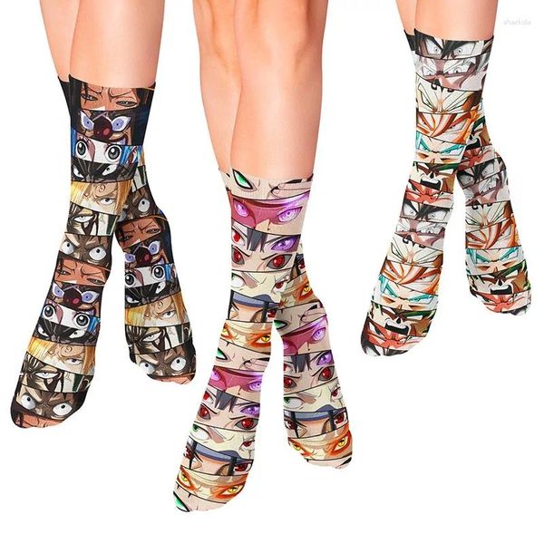 Calcetines de mujer creatividad dibujos animados estilo japonés Anime tubo patrón de individualidad moda divertida