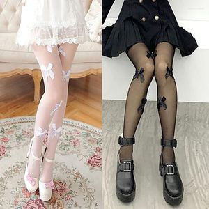 Femmes chaussettes de femmes collants de femme sexy mignons bas serts bas basses noirs blancs de soie de cordage de cordage