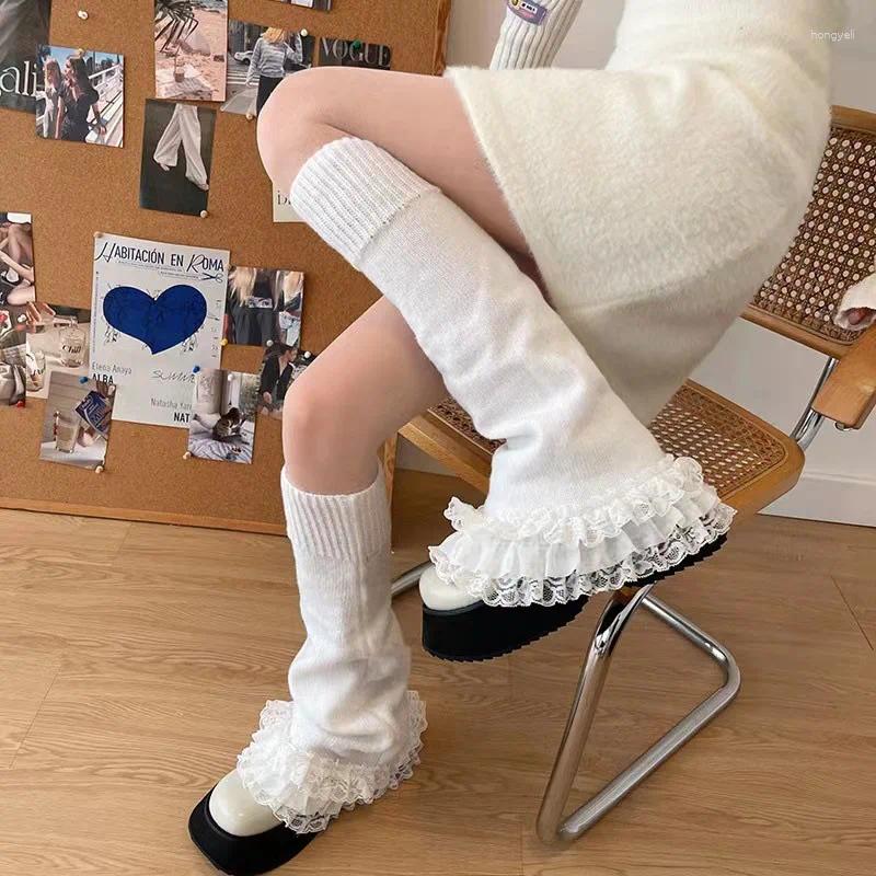Women Socks Women's Retro Lace JK Flared T-shaped Lolita 1 Pair
