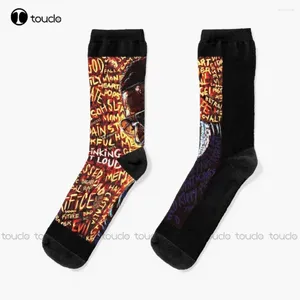 Chaussettes pour femmes Young Dolph Rip Cool, cadeau de noël, unisexe, pour adultes et adolescents, impression numérique à 360 °, chaussettes amusantes à la mode