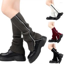 Chaussettes de chaussettes pour femmes pour la jambe pour filles Boot Boot Cuff Long Tricoted Warm Foot Cover Punk Ankle Longueur