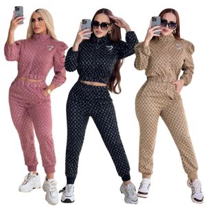 Femmes Solid Tracksuit Corset 2 pièces Set Set à manches longues Zipper Bodycon Sexy Streetwear Matching tenue Clothing Tracksul