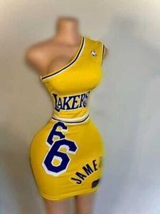 Vestidos deportivos para mujer Traje de dos piezas Trajes de bebé de baloncesto Conjunto de colección de falda con estampado sexy para mujer