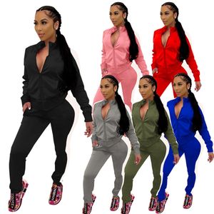 Femmes Sportswear Designer Survêtements 2 Pièce Ensemble Tenues À Manches Longues Cardigan Veste Lettre Broderie Jogging Sport Costume De Mode K505