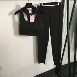 Mujeres Leggings de sujetador deportivo Conjunto de tanques de yoga recortados sexy