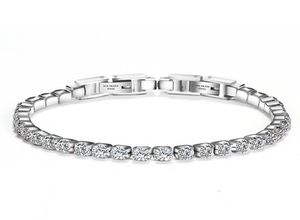 Femmes Bracelet de tennis en acier inoxydable