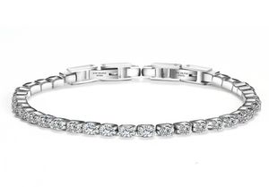 Dames Roestvrij Staal Tennisarmband Zirconia Stenen Kristallen Hip Hop Sieraden 19cm9764258