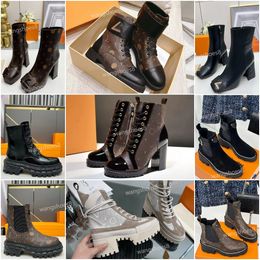 Dames Laureate Platform Chelsea Boots Fashion Shake Boots luxe Chunky Heel leer Designer Beaubourg Wonderland Flat Ranger Boots Schoenen Maat 35-41