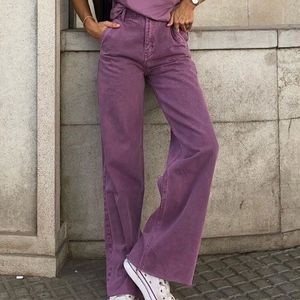 Mujeres Jeans rectos Pantalones sueltos de cintura alta Damas Pantalones largos de mezclilla Pierna ancha Tamaño grande 2XL Moda Streetwear Casual Verano 210518