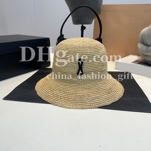 Mujeres Sombrero de paja Diseñador Custet Gat Daily Daily For Men Women Summer Beach Sunshade Sombrero Luxury Grasa Tejida de hierba