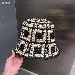 Chapeaux de paille pour femmes Designer Lafite Grass Bucket Hats f